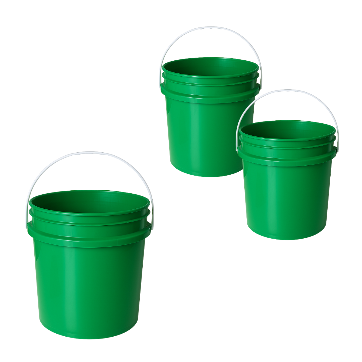 BALDE PLASTICO SIN TAPA 10L X3