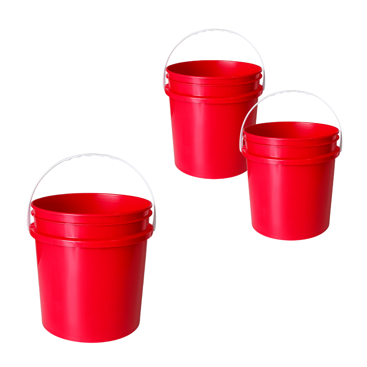 BALDE PLASTICO SIN TAPA 10L X3