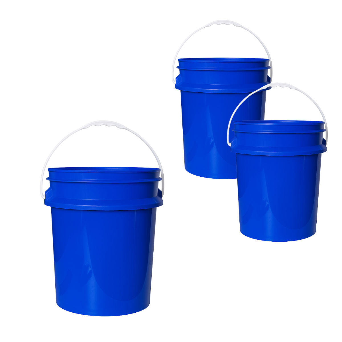 BALDE PLASTICO SIN TAPA 20L X3