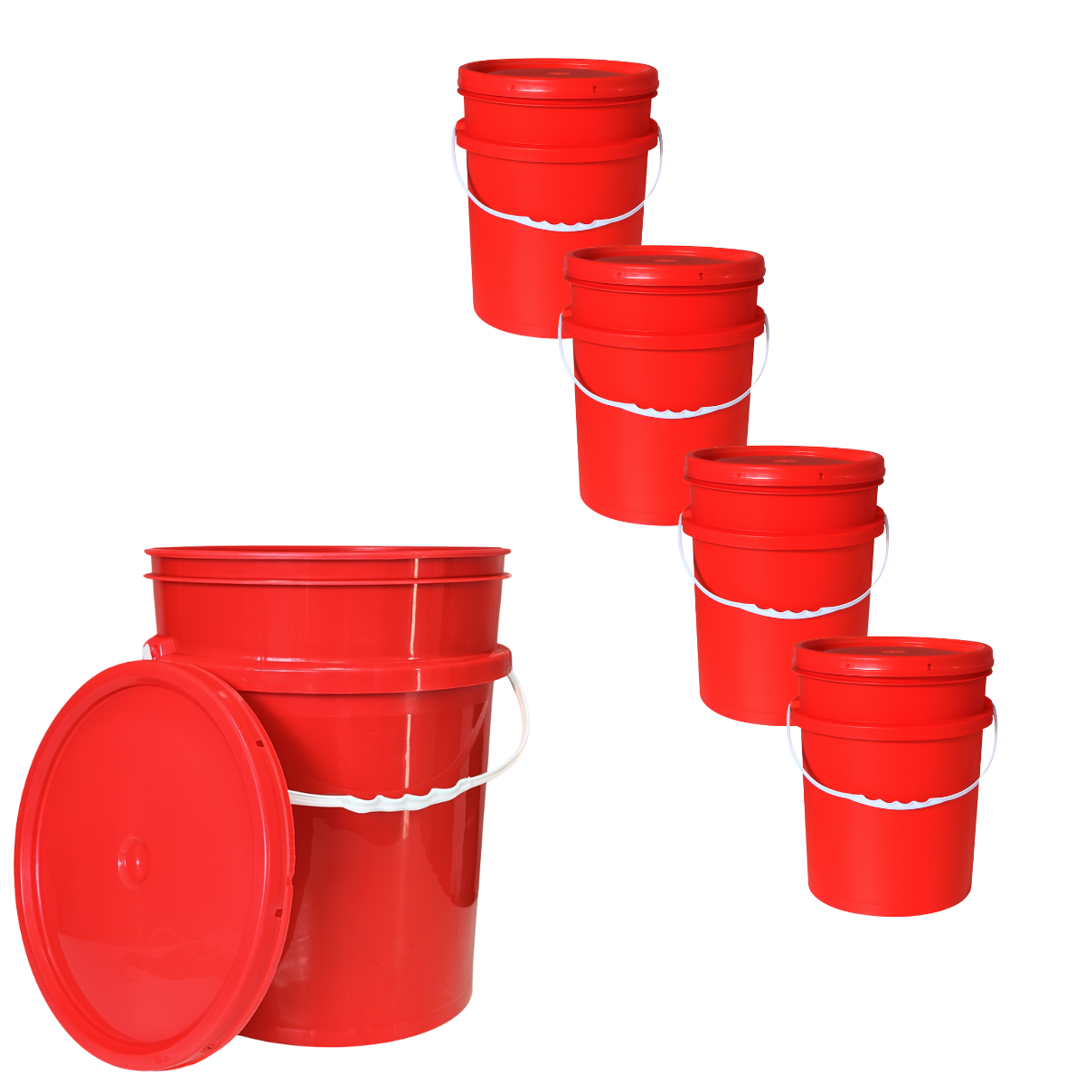 BALDE PLASTICO 20L X5