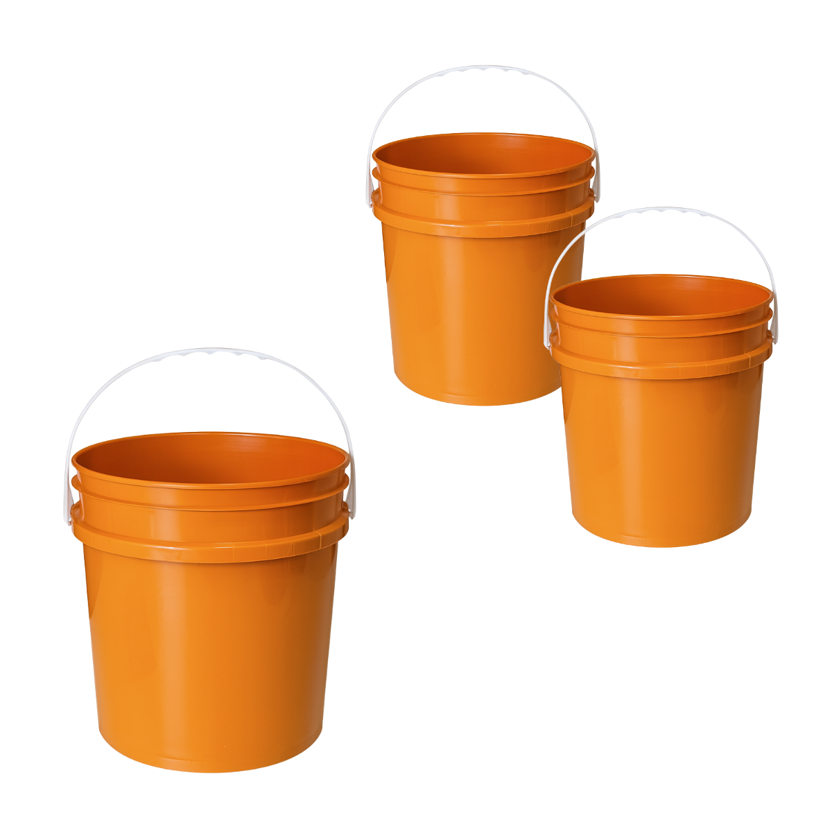 BALDE PLASTICO SIN TAPA 10L X3