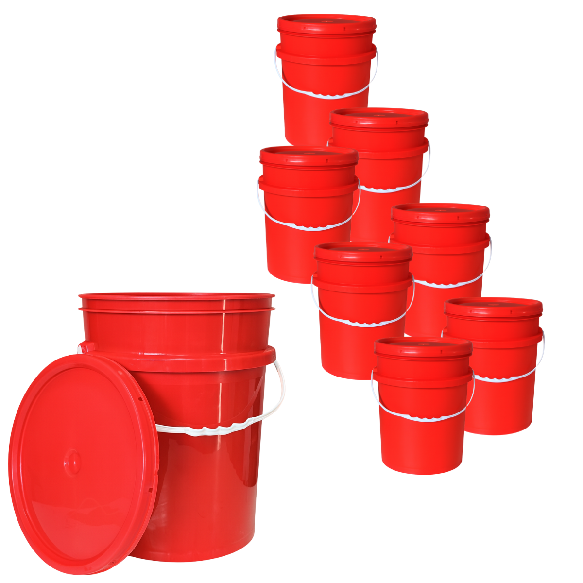 BALDE PLASTICO 20L X8