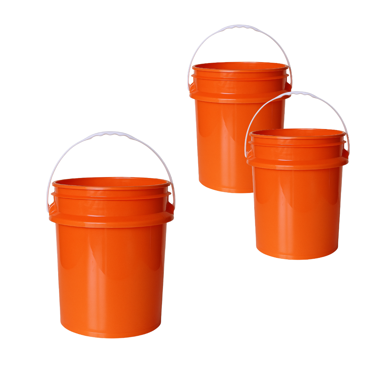 BALDE PLASTICO SIN TAPA 20L X3