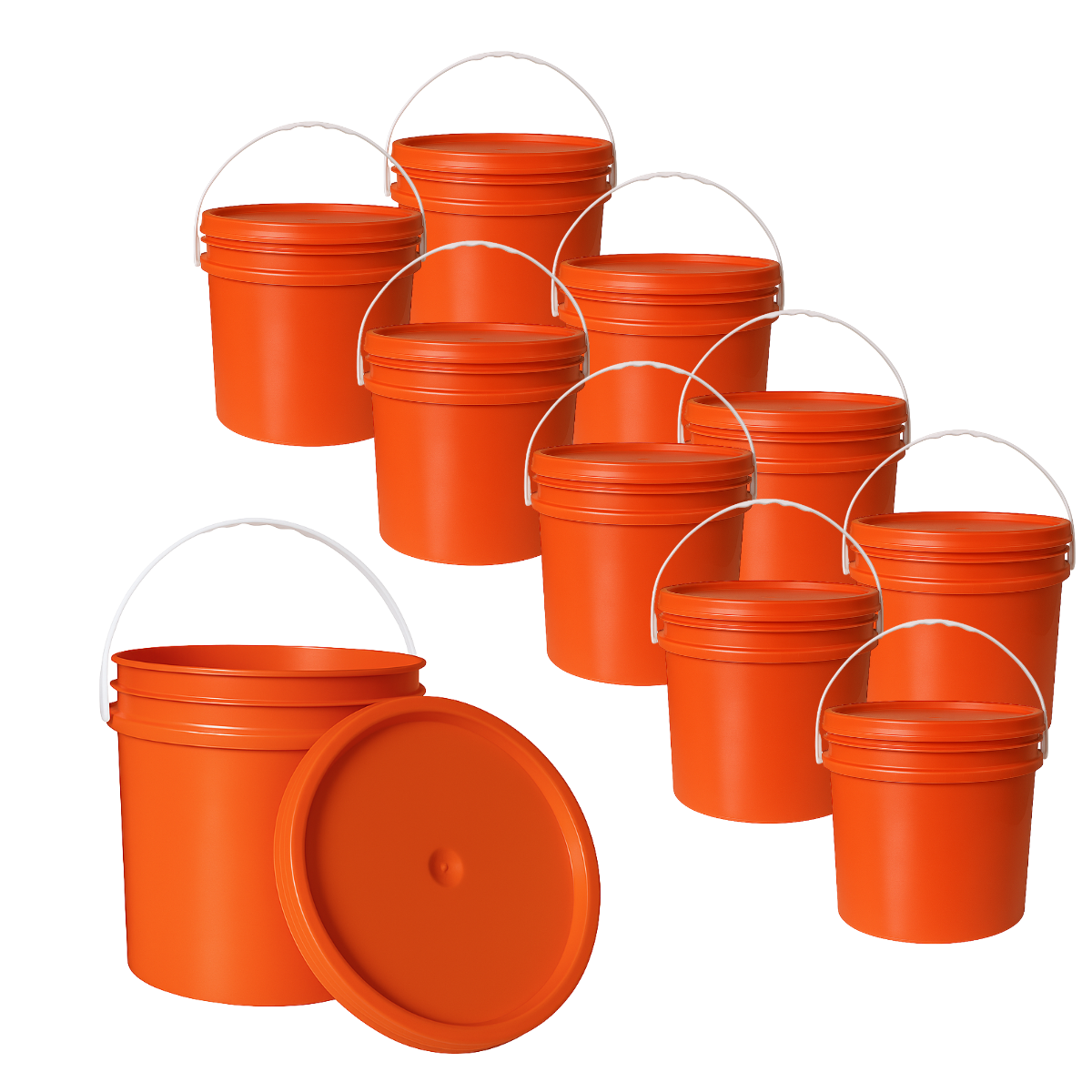 BALDE PLASTICO 10L X10