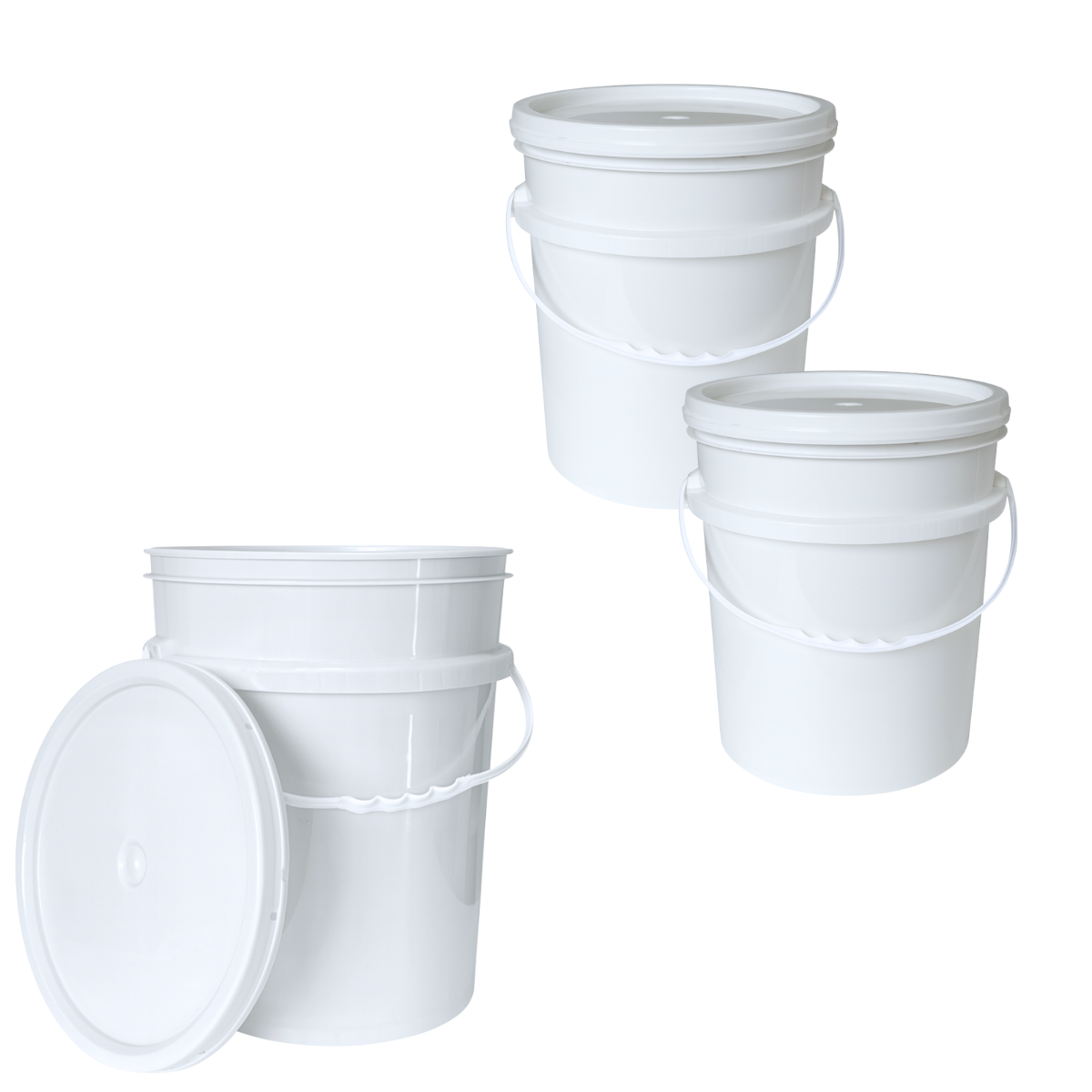 BALDE PLASTICO 20L X3