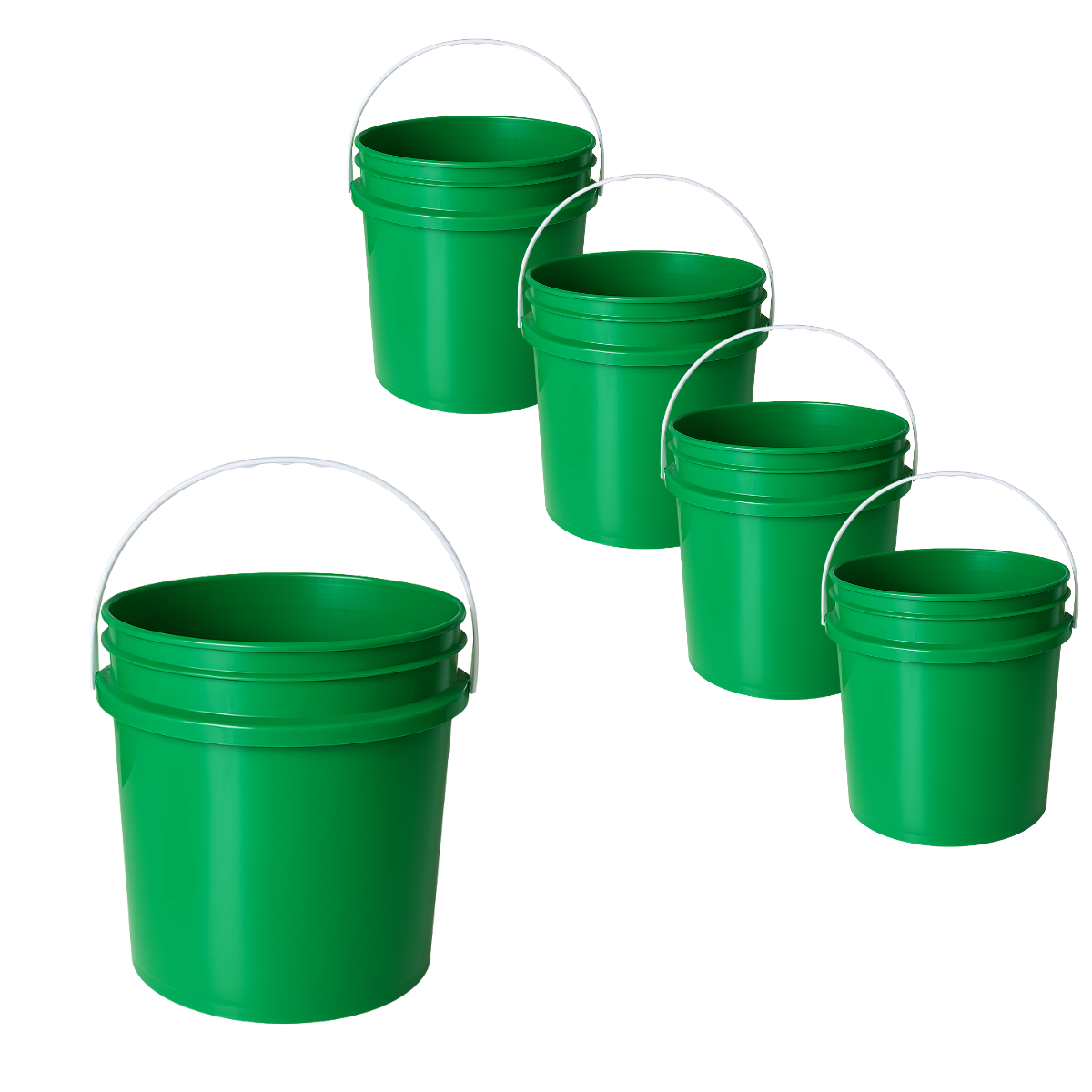 BALDE PLASTICO SIN TAPA 10L X5