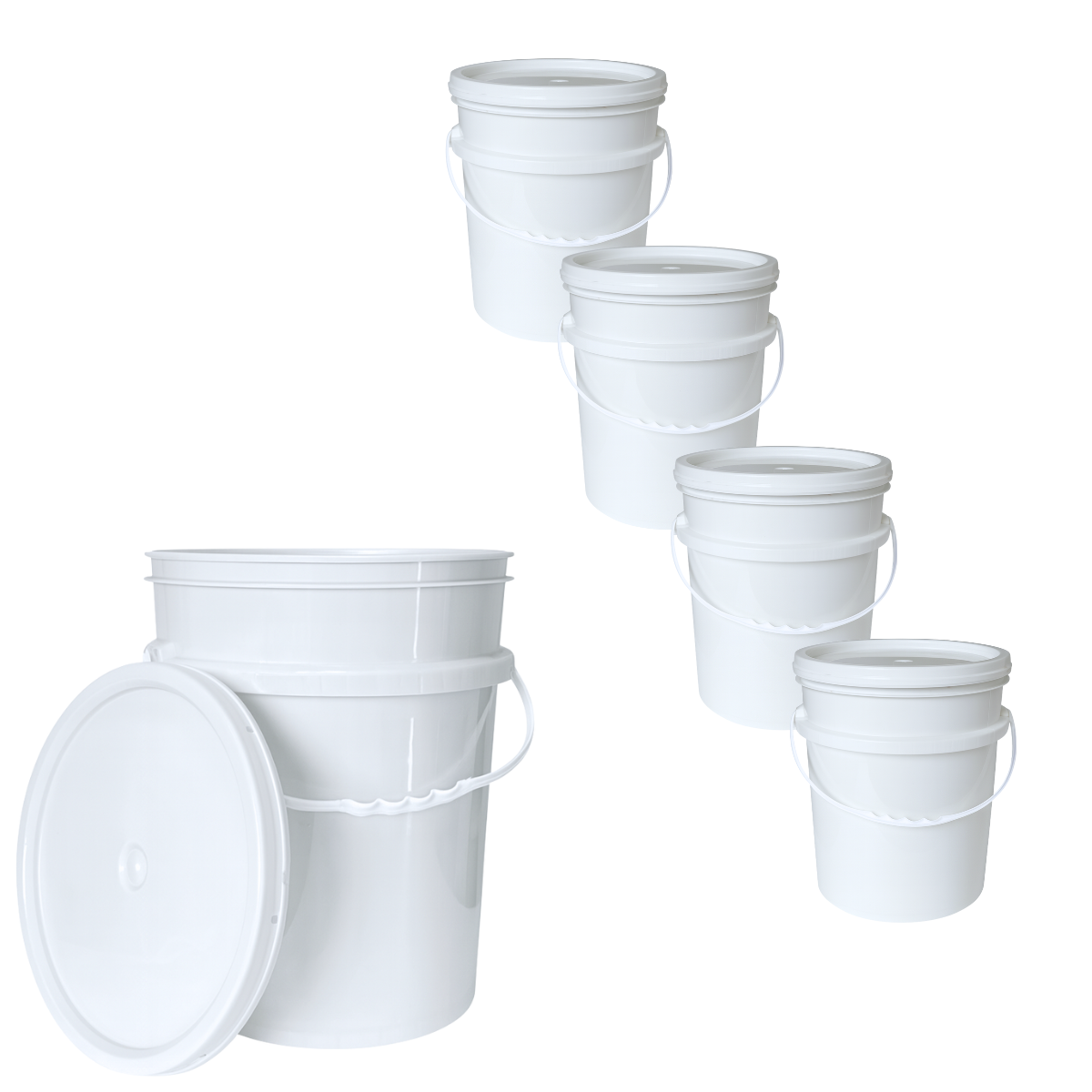 BALDE PLASTICO 20L X5