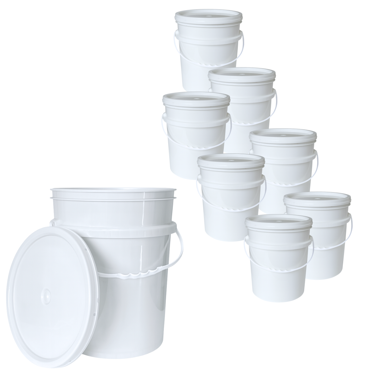 BALDE PLASTICO 20L X8