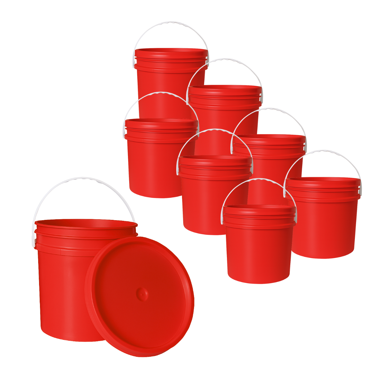 BALDE PLASTICO 10L X8