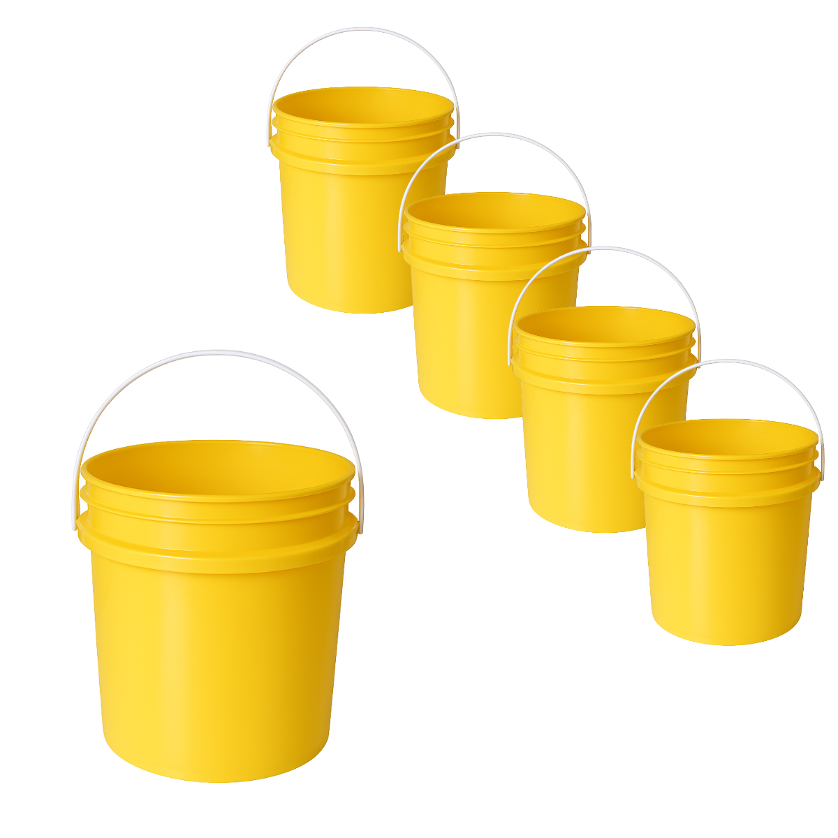 BALDE PLASTICO SIN TAPA 10L X5