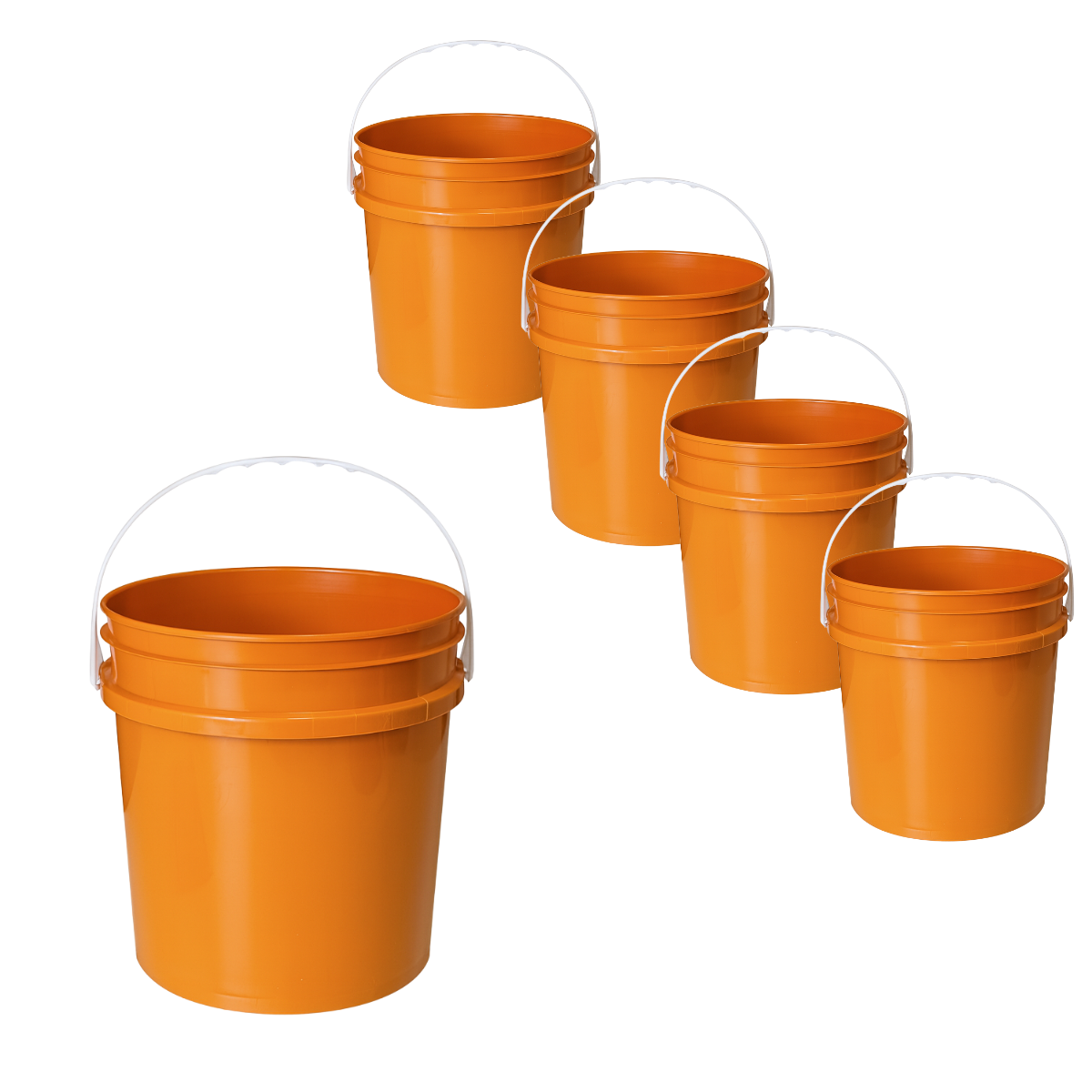 BALDE PLASTICO SIN TAPA 10L X5