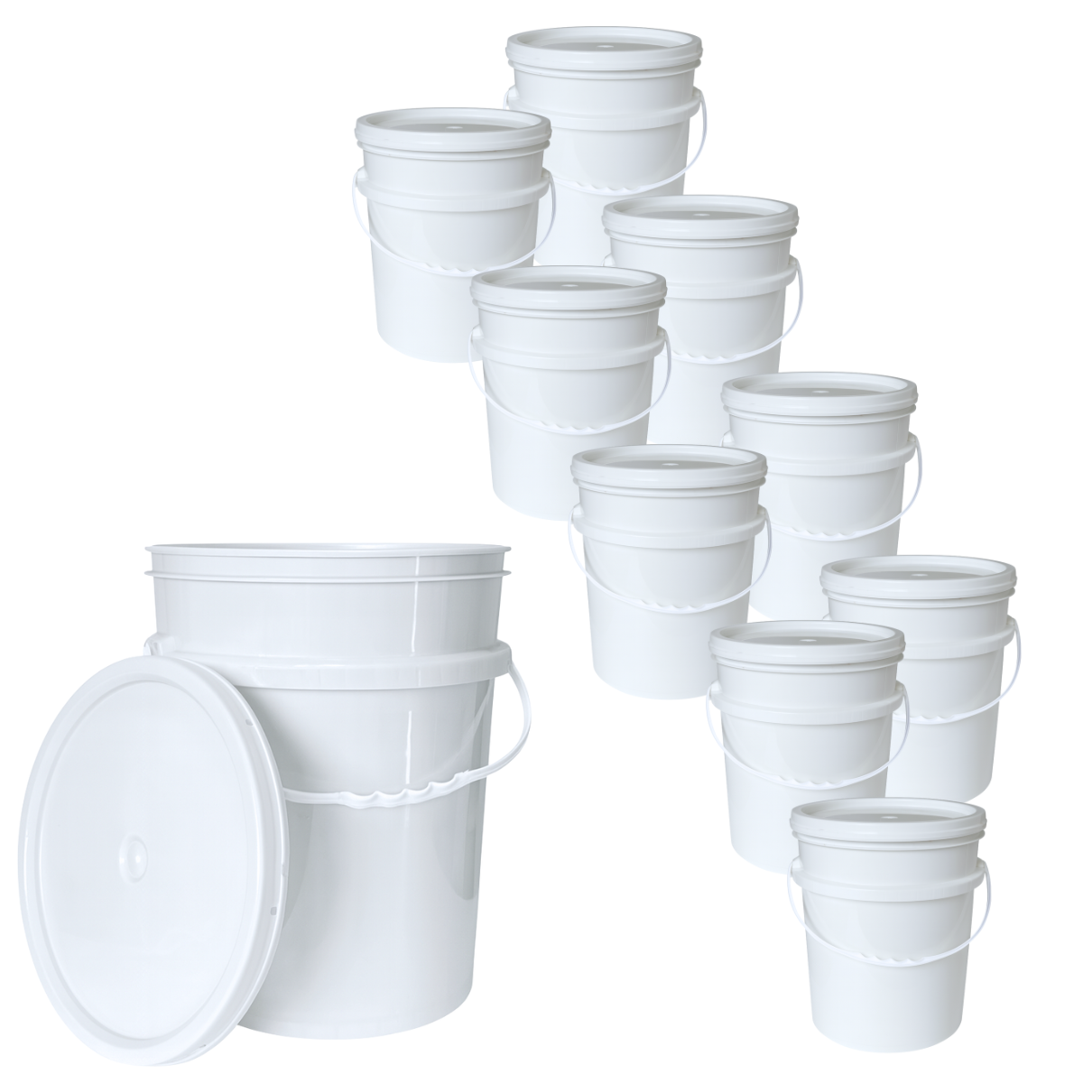 BALDE PLASTICO 20L X10