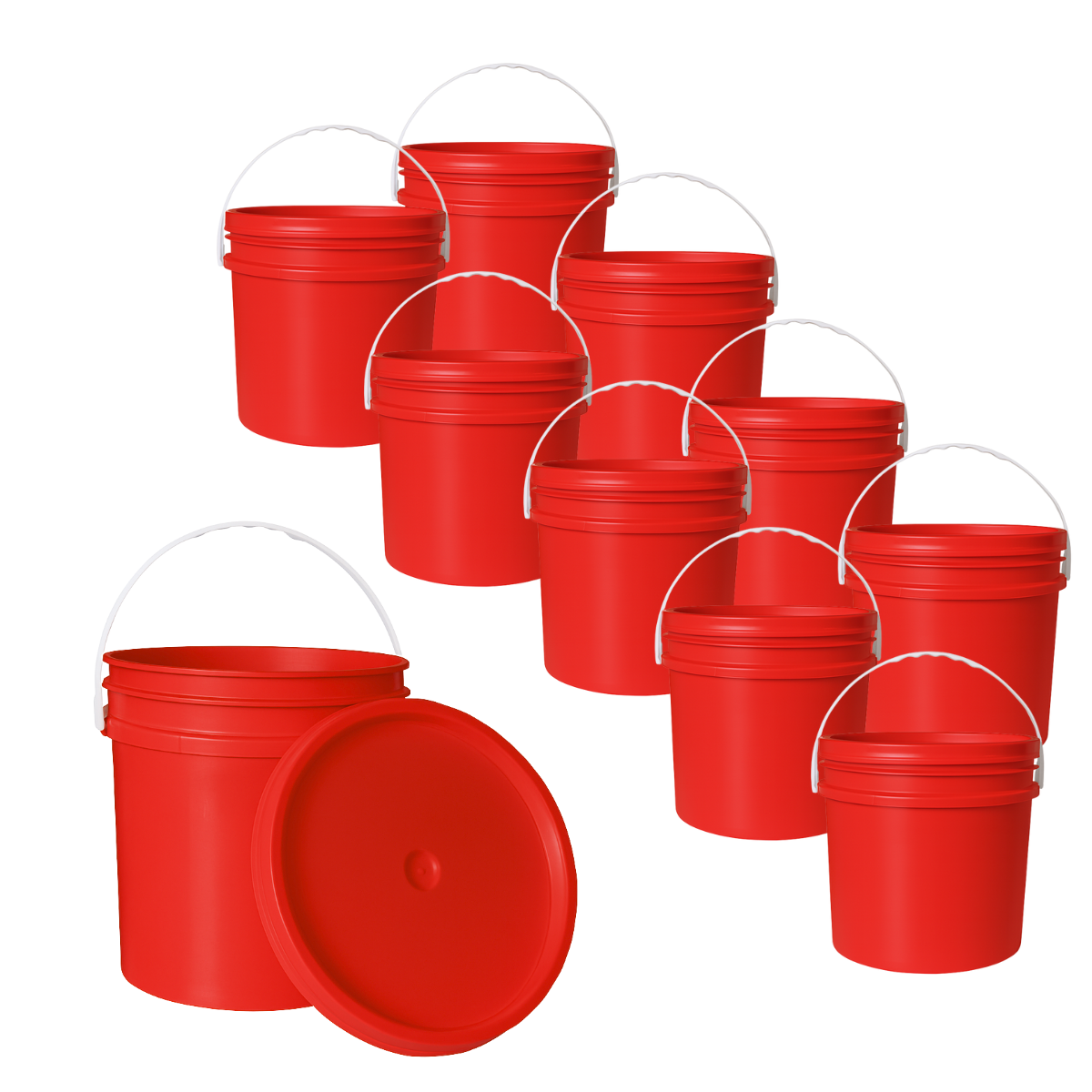 BALDE PLASTICO 10L X10