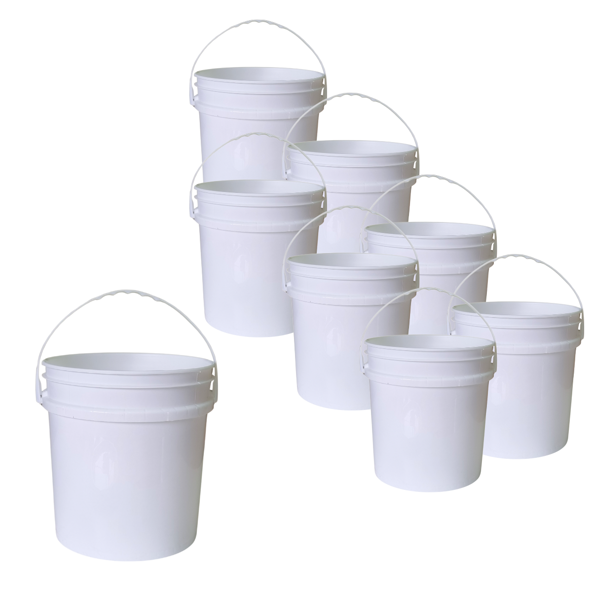 BALDE PLASTICO SIN TAPA 10L X8