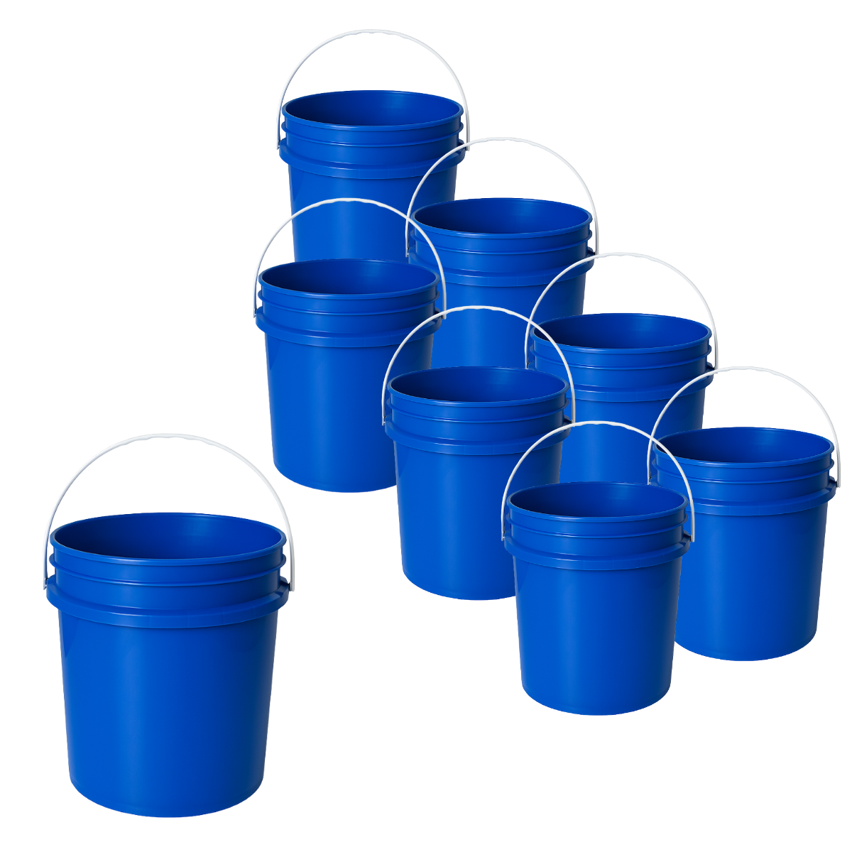 BALDE PLASTICO SIN TAPA 10L X8