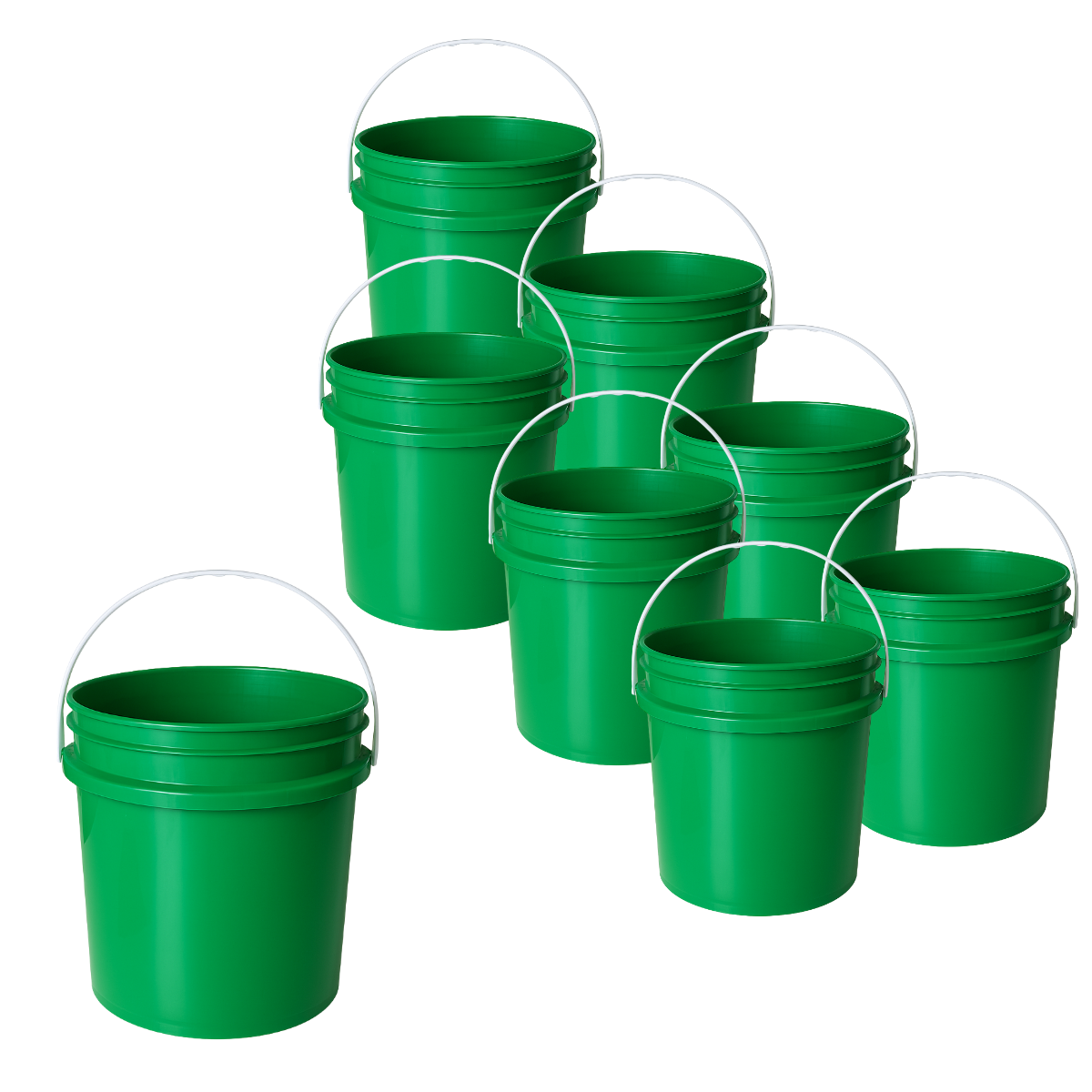 BALDE PLASTICO SIN TAPA 10L X8