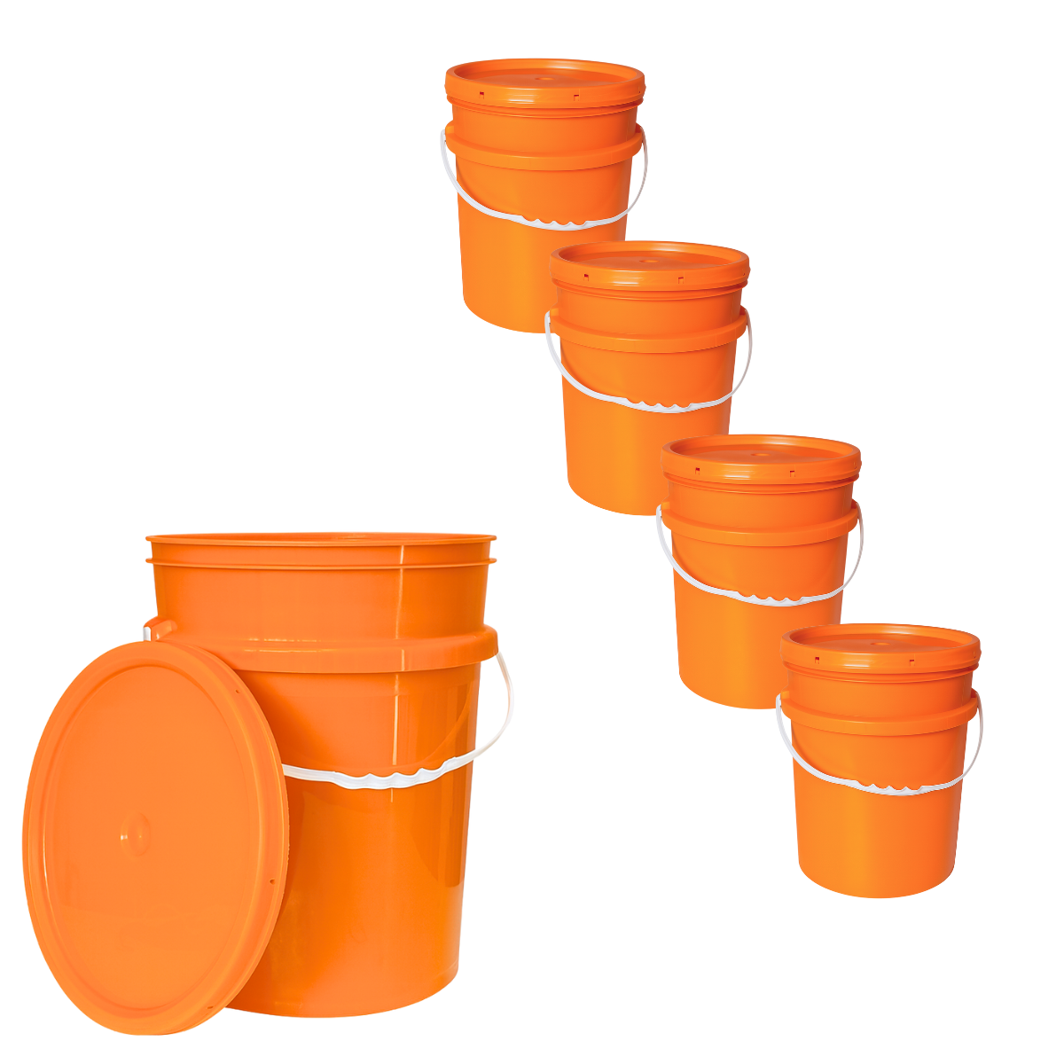 BALDE PLASTICO 20L X5