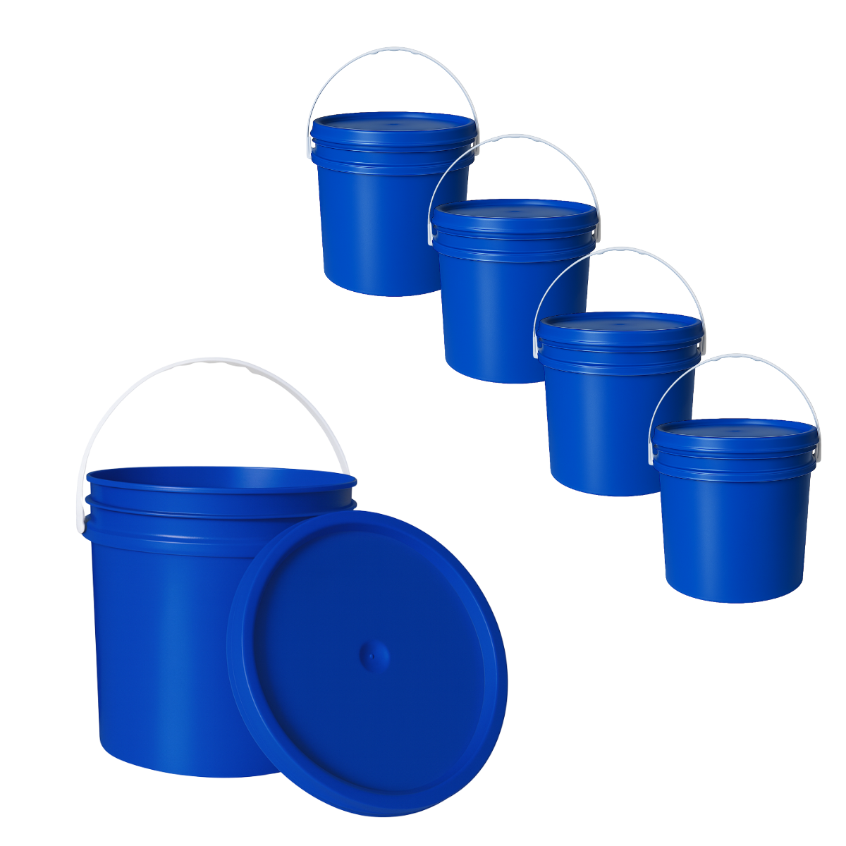 BALDE PLASTICO 10L X5