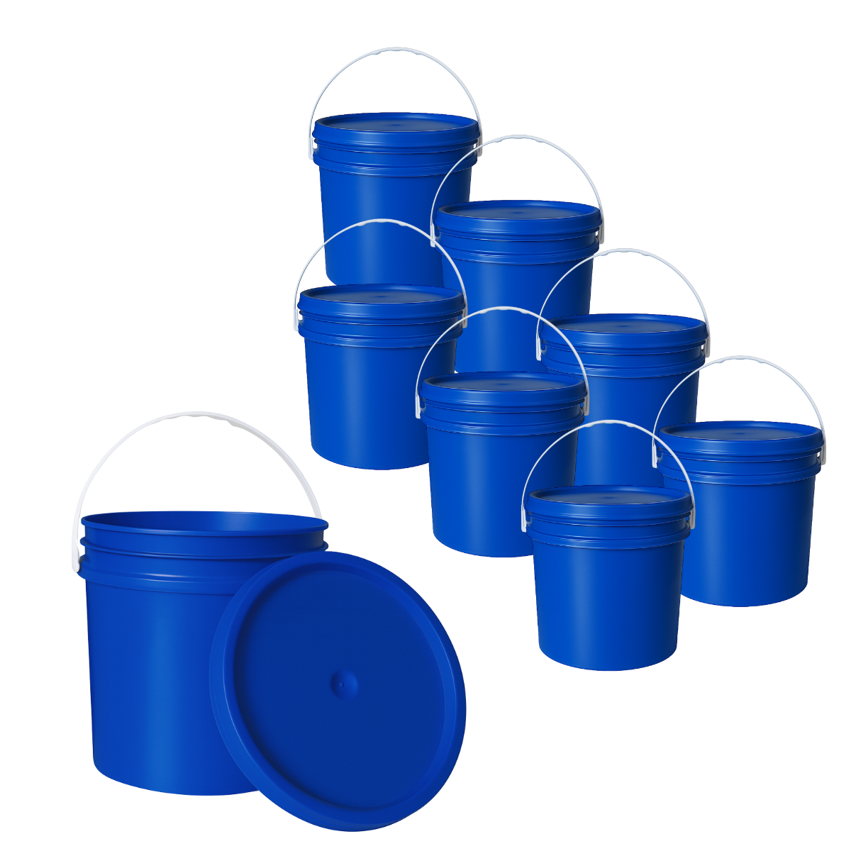 BALDE PLASTICO 10L X8