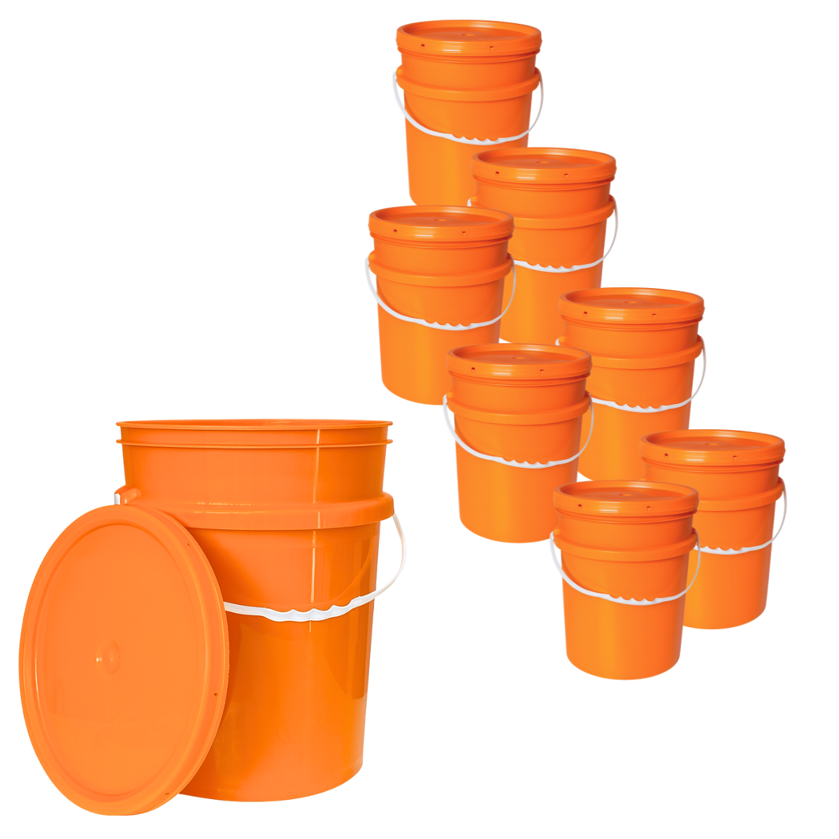 BALDE PLASTICO 20L X8