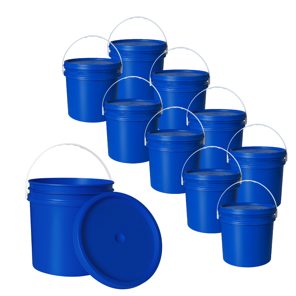 BALDE PLASTICO 10L X10