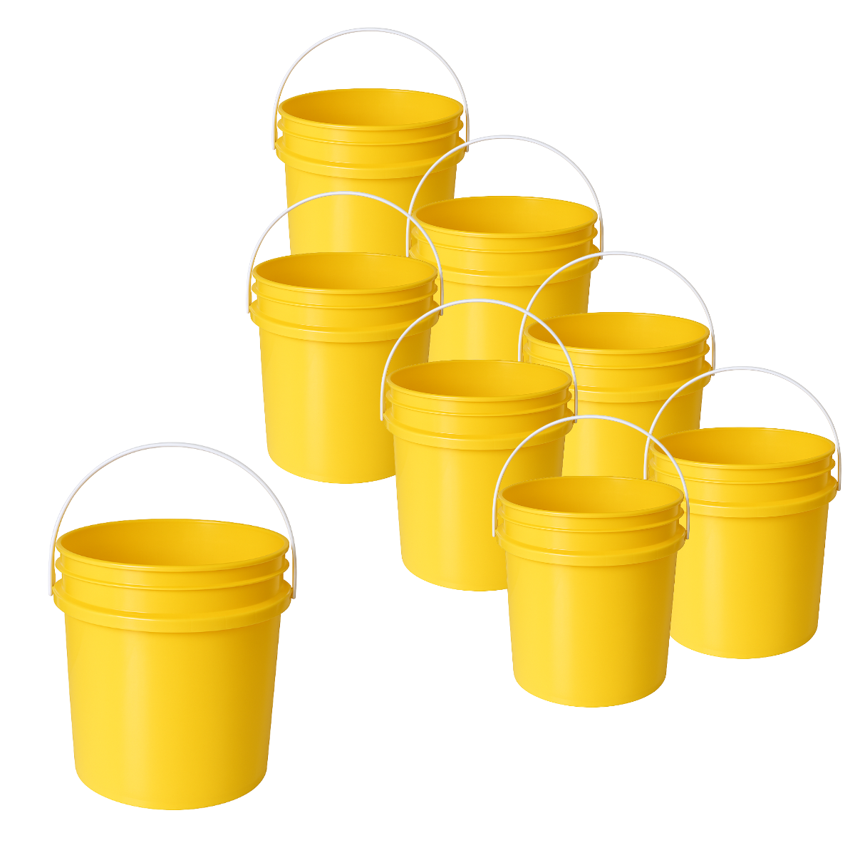 BALDE PLASTICO SIN TAPA 10L X8