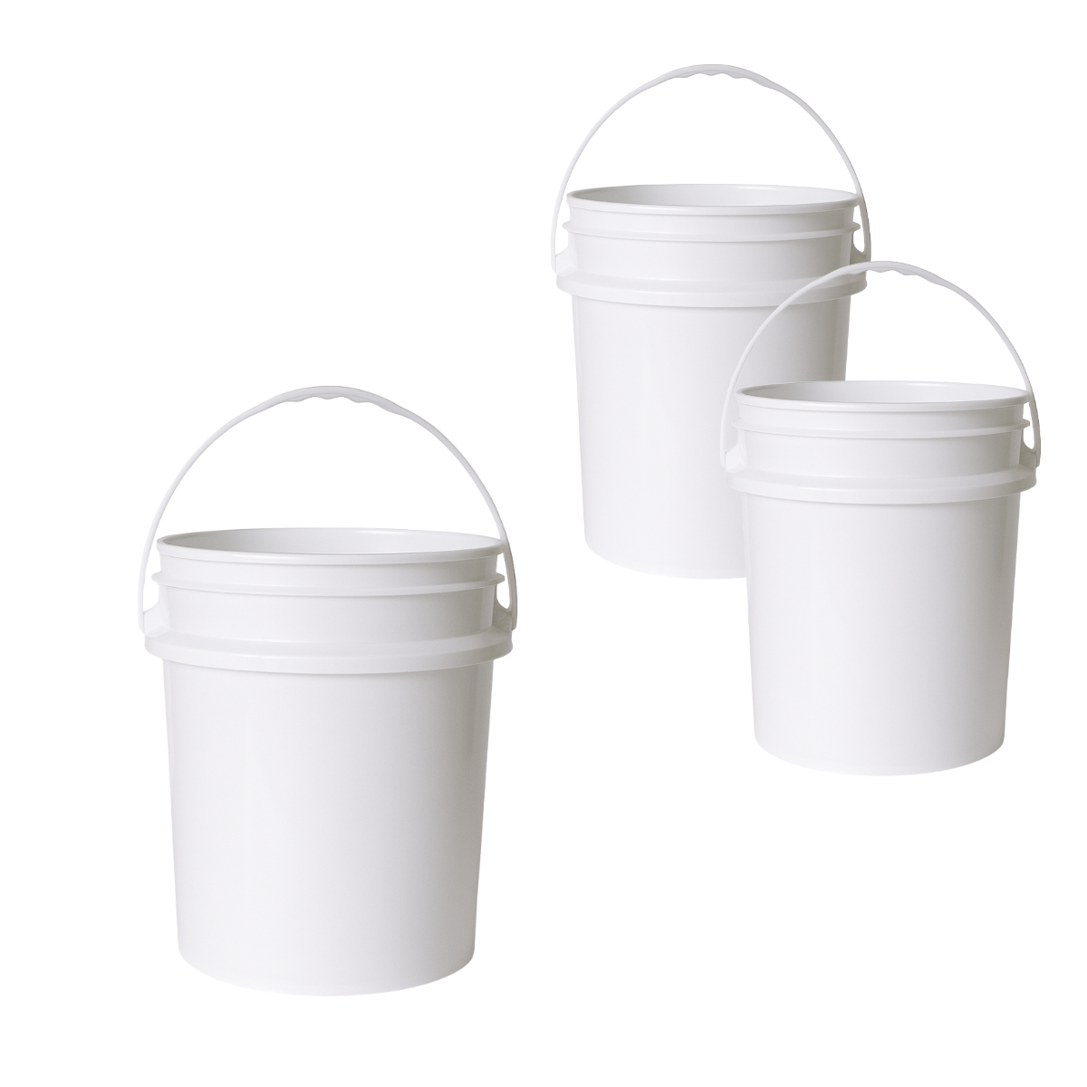 BALDE PLASTICO SIN TAPA 20L X3