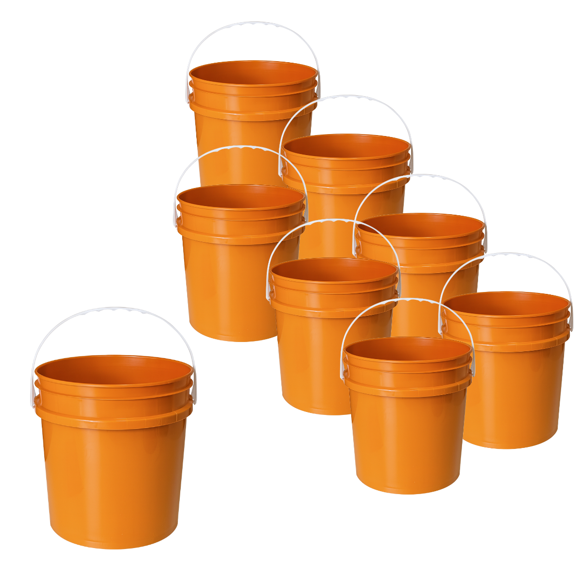 BALDE PLASTICO SIN TAPA 10L X8