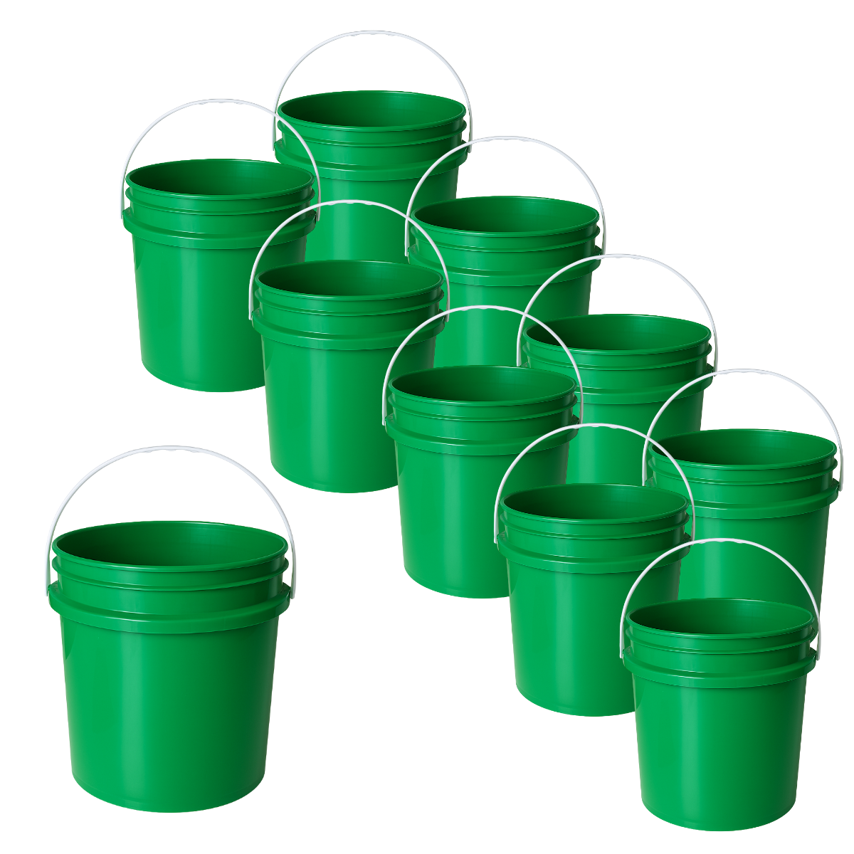 BALDE PLASTICO SIN TAPA 10L X10