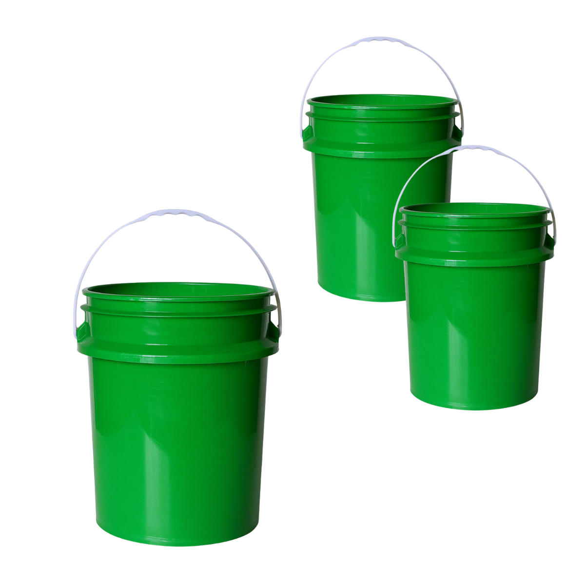 BALDE PLASTICO SIN TAPA 20L X3