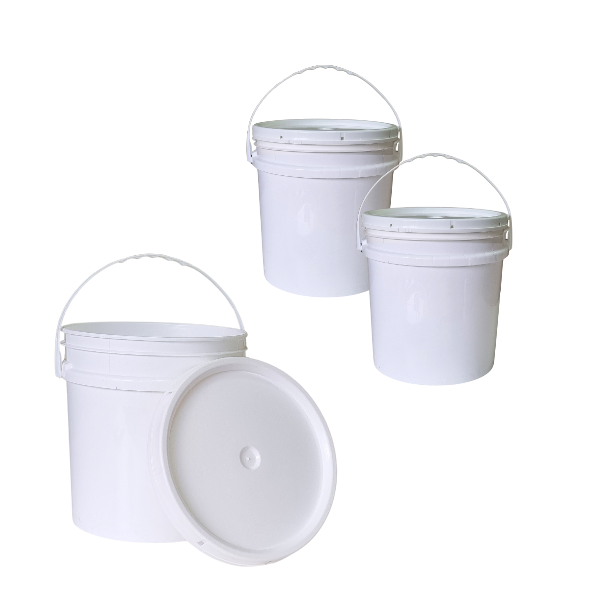 BALDE PLASTICO 10L X3