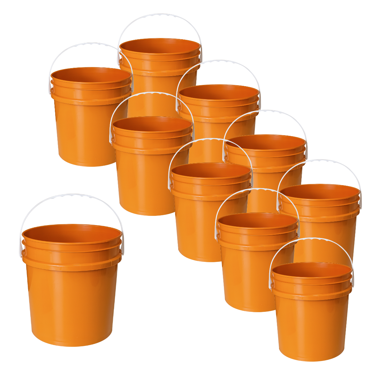 BALDE PLASTICO SIN TAPA 10L X10