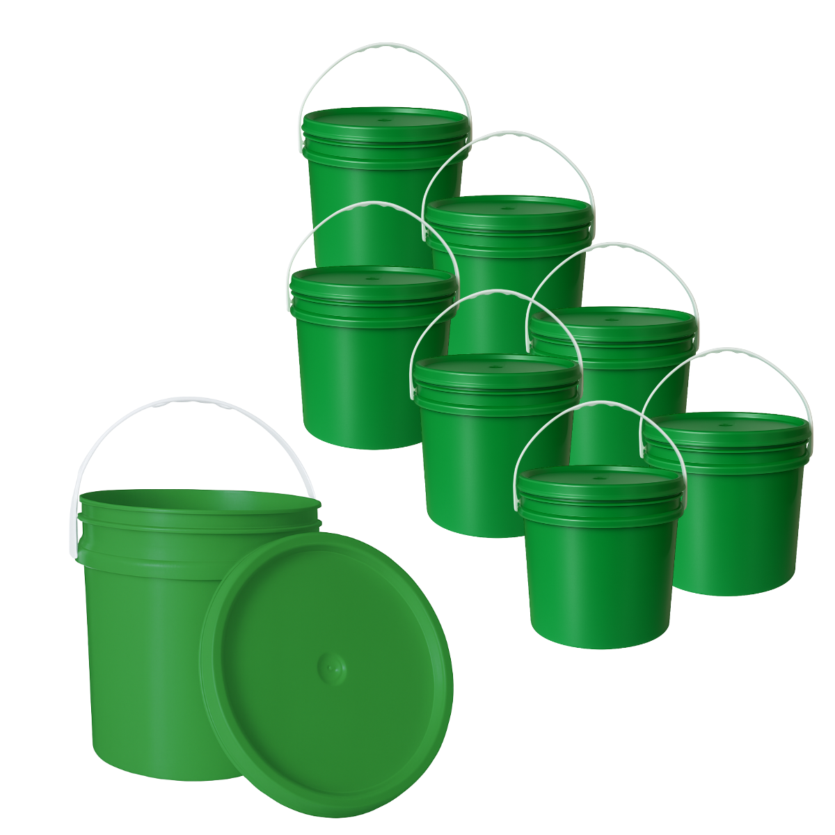 BALDE PLASTICO 10L X8