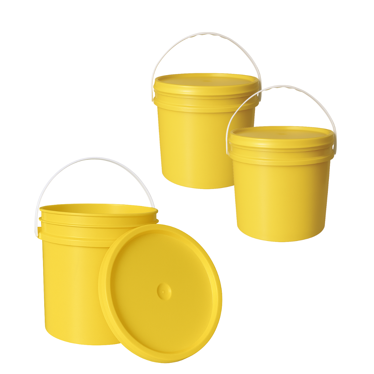 BALDE PLASTICO 10L X3