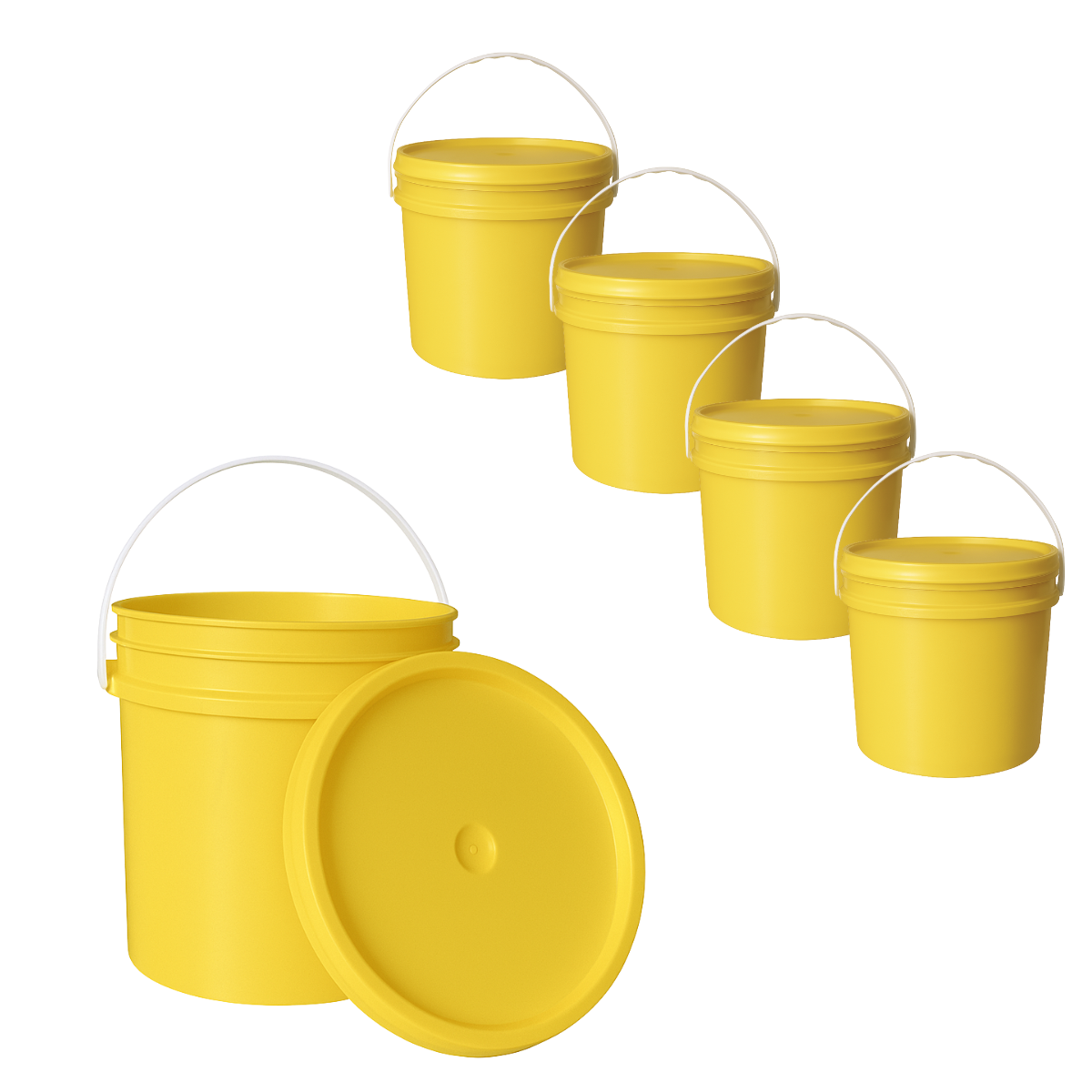 BALDE PLASTICO 10L X5