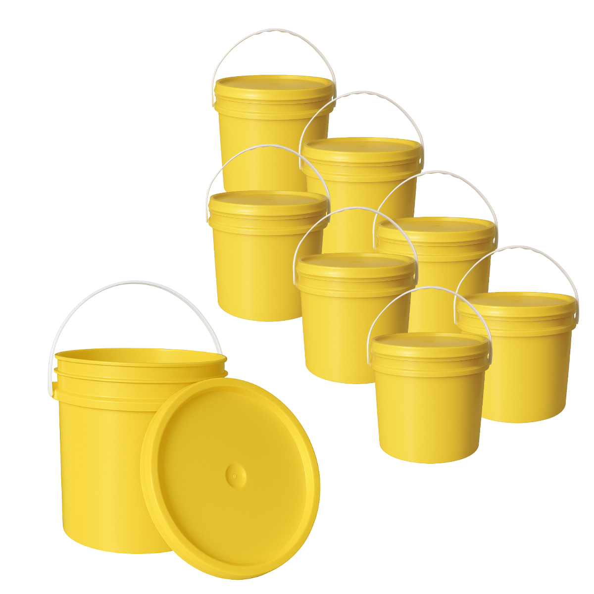 BALDE PLASTICO 10L X8