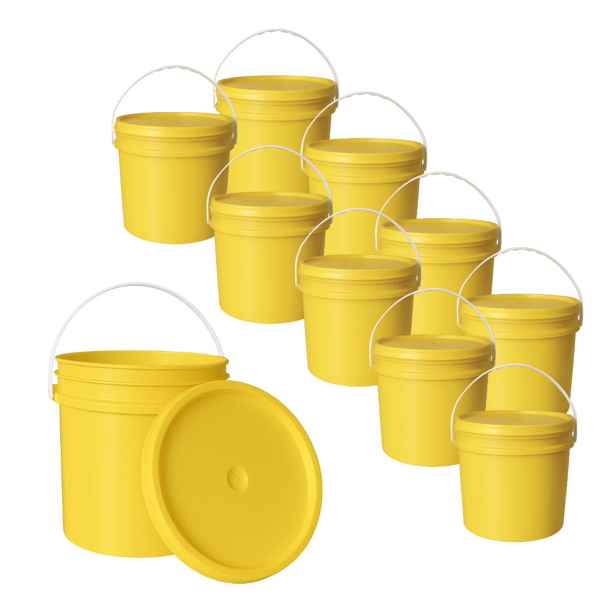 BALDE PLASTICO 10L X10