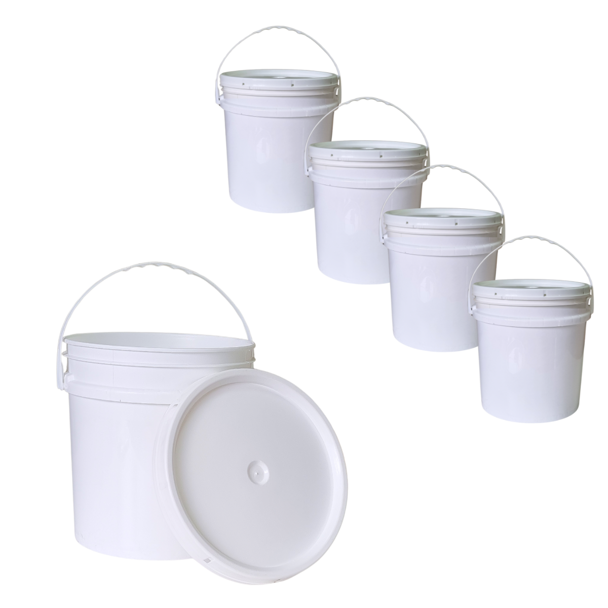 BALDE PLASTICO 10L X5