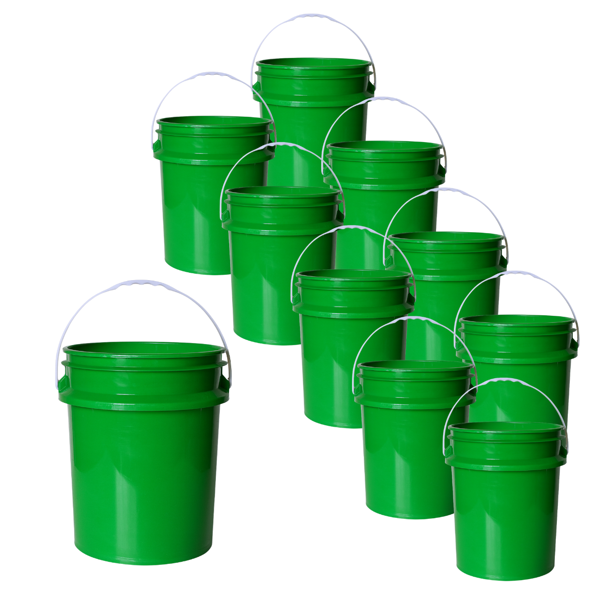 BALDE PLASTICO SIN TAPA 20L X10