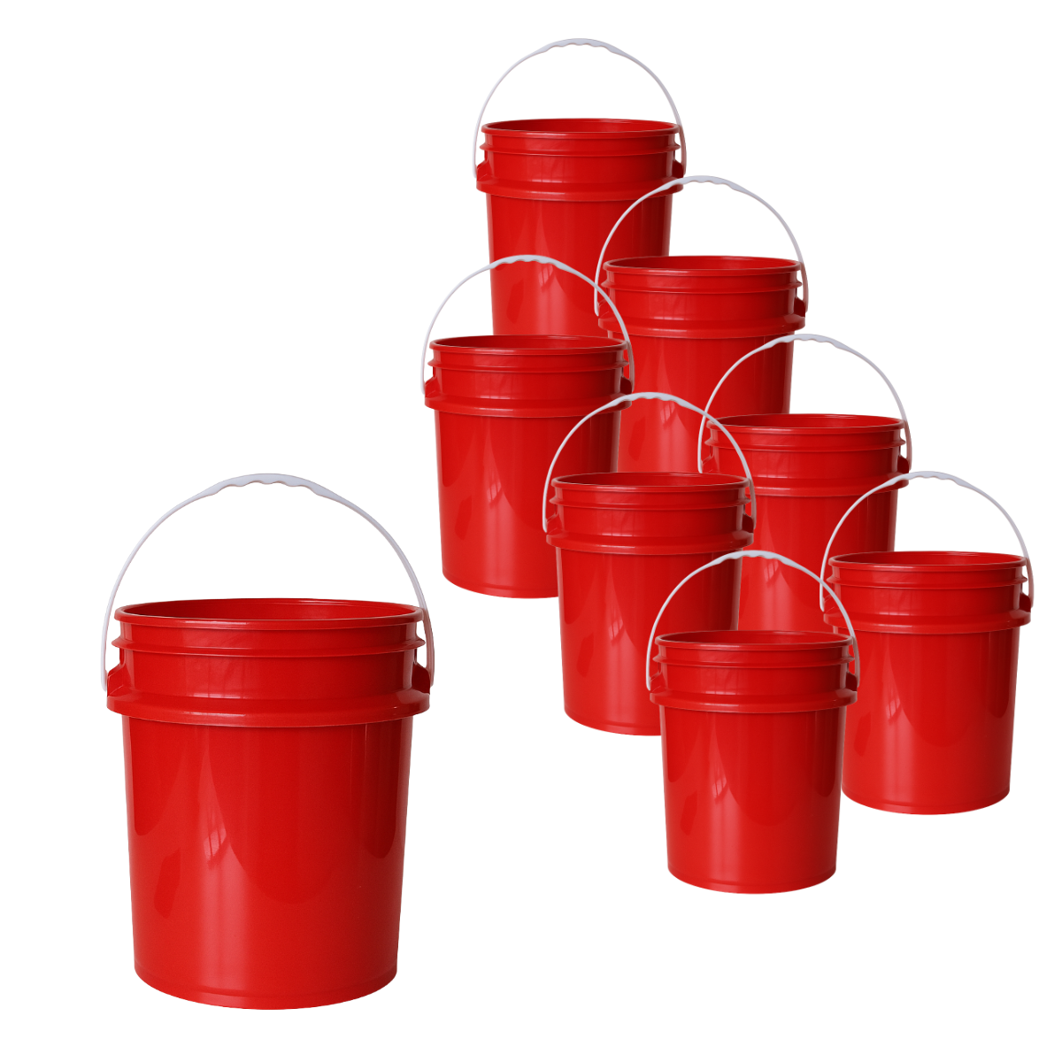 BALDE PLASTICO SIN TAPA 20L X8