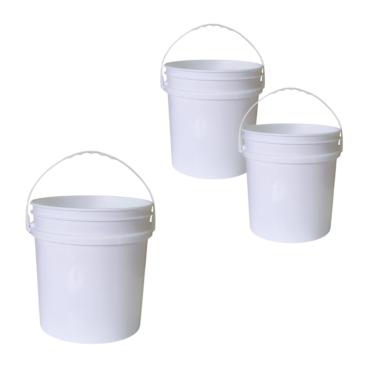 BALDE PLASTICO SIN TAPA 10L X3