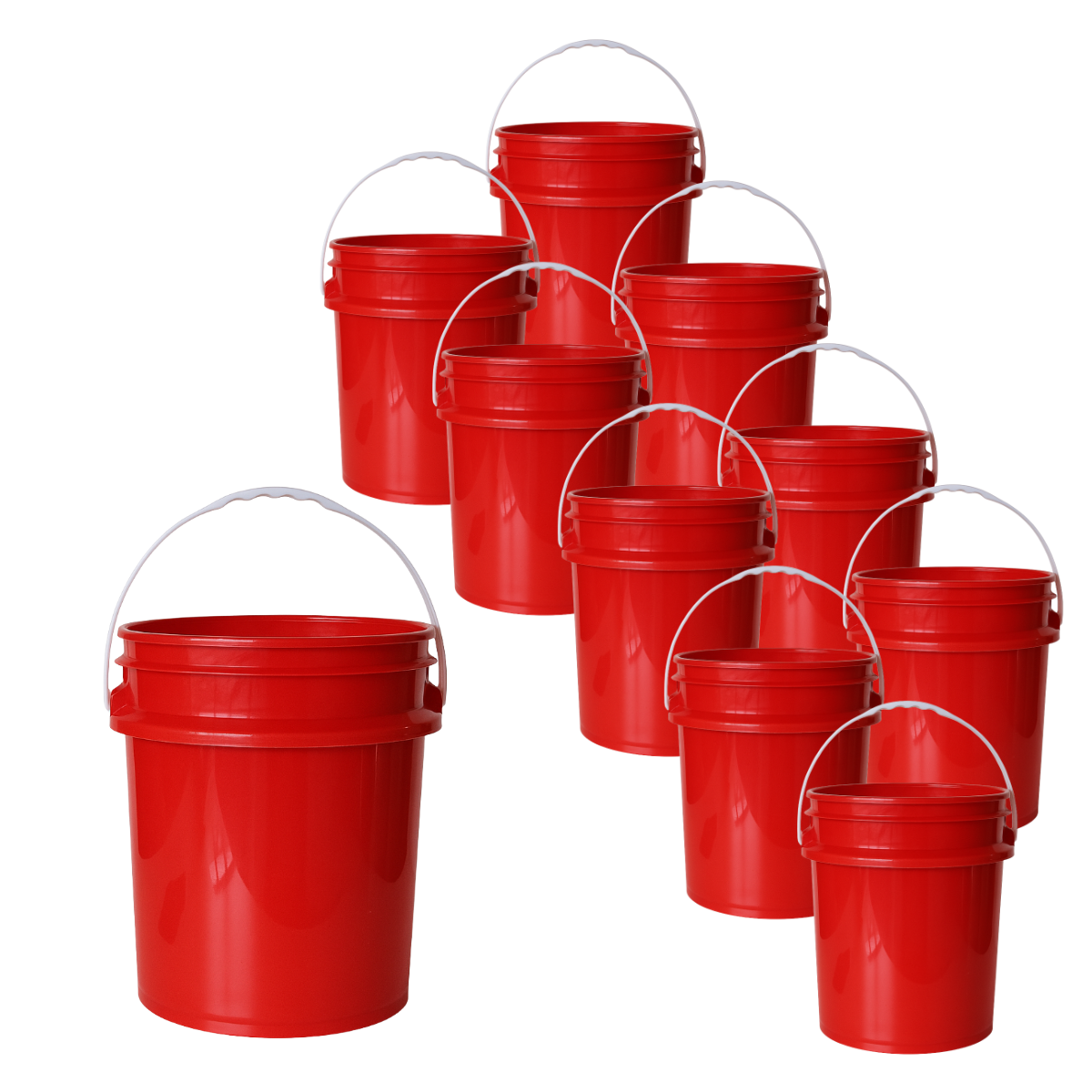 BALDE PLASTICO SIN TAPA 20L X10