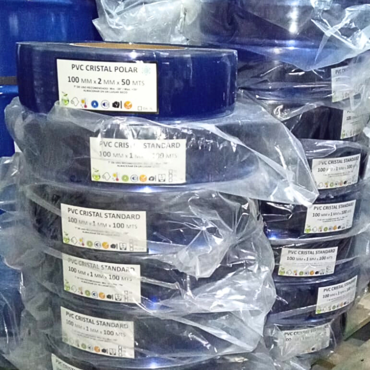 Cinta Cortina Pvc Cristal 200 x 2mm x 50m