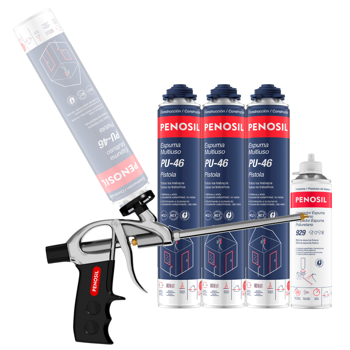 Kit Espuma Multiuso Pu-46 Pistola