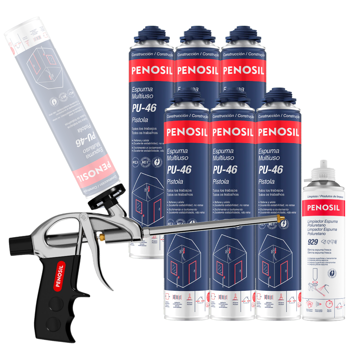 Kit Espuma Multiuso Pu-46 Pistola